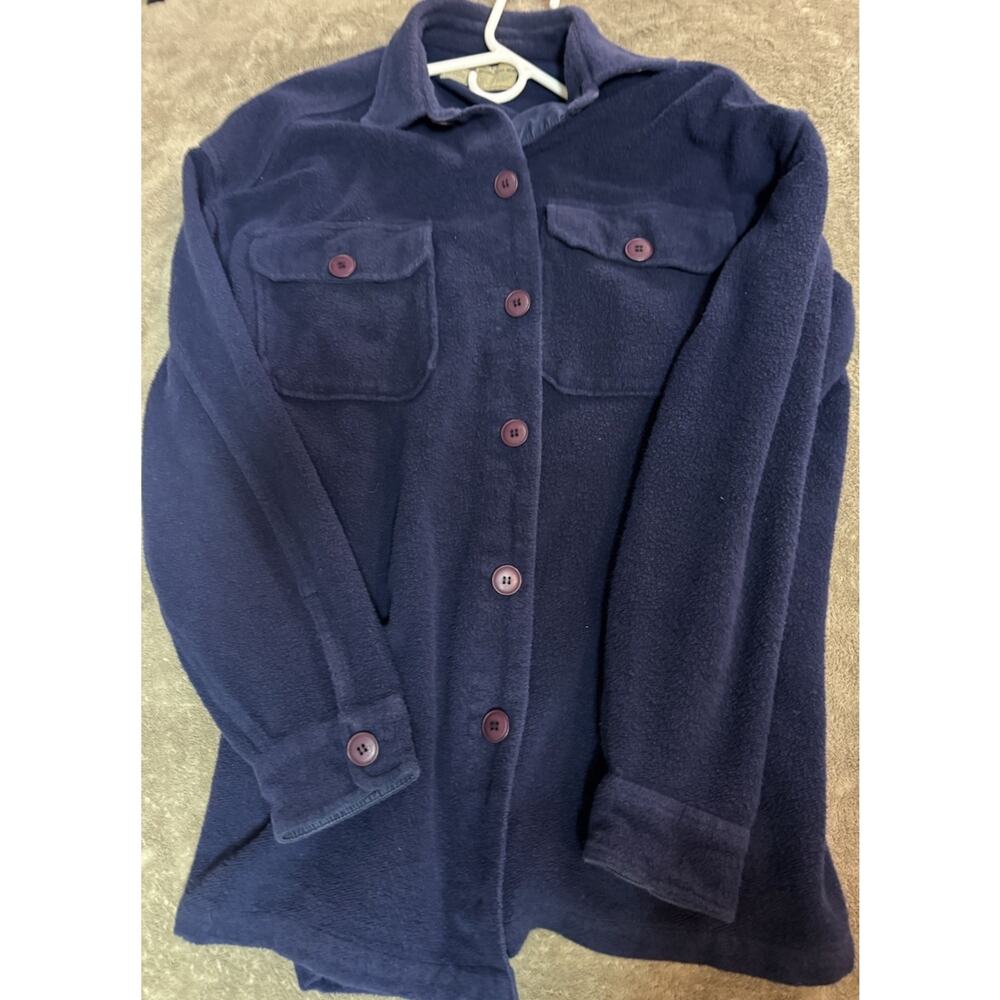 C.P.O. International News Mens XL Blue Wool Blend Heavy Lined Shirt Jacket VTG